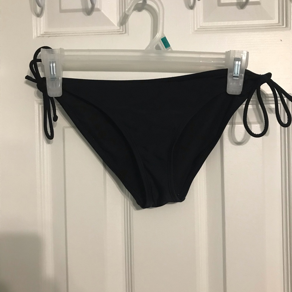 Plain black bikini bottoms